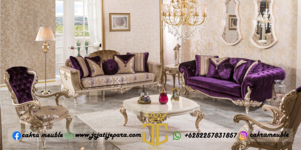 Sofa Tamu Mewah Ukiran Majestic Style Arabian Kingdom JC-0002
