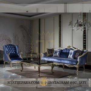 Sofa Tamu Mewah Terbaru Luxurious Type Champagne Color JC-4